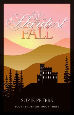 The Hardest Fall, by Suzie Peters, book front cover.